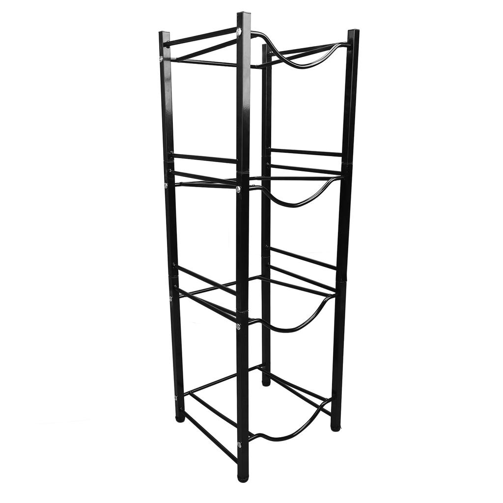 Держатель для кувшина с водой 4 уровня, экономящий место, не ржавеющий, однорядная подставка-держатель для бутылок с водой для дома, кухни, офиса