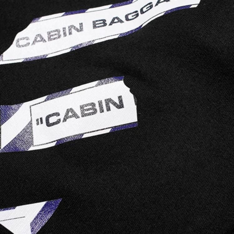 Off-White Толстовки Airport Tape, черные/разноцветные, мужская уличная одежда OMCI006S20E300031088