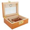 2024 Glass Display Cigar Humidor with Password Lock - Secure and Convenient Storage.