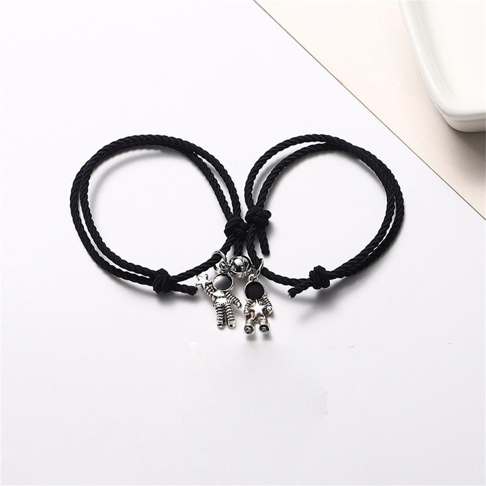 Ювелирные изделия, подарки для женщин и мужчин, браслет из веревки, браслет со звездой астронавта, магнитный браслет, подарок для пары