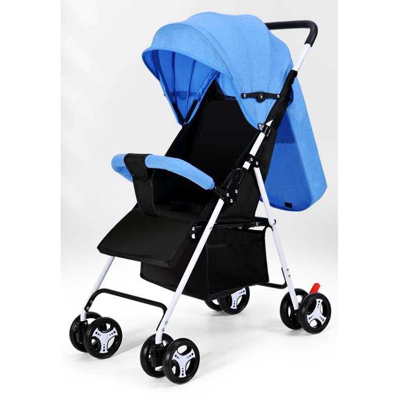 Stylish Baby Stroller In Soft Colors Comfortable Transport Convenient Folding