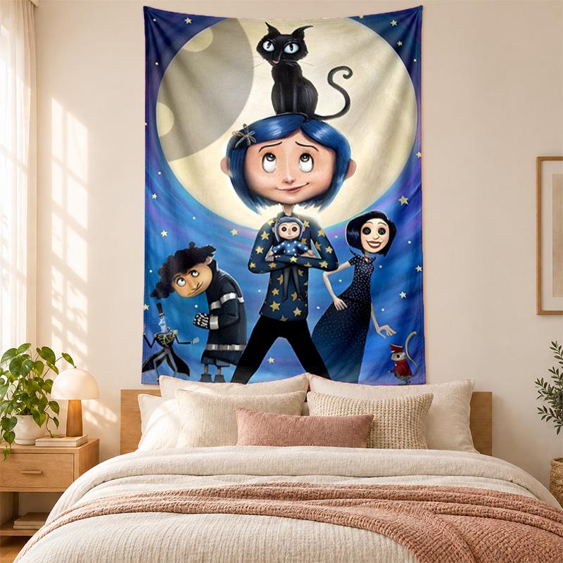 Coraline Tapestry highquality for decorating living room bedroom dorm walls ideal as bedroom wallart orholiday gift