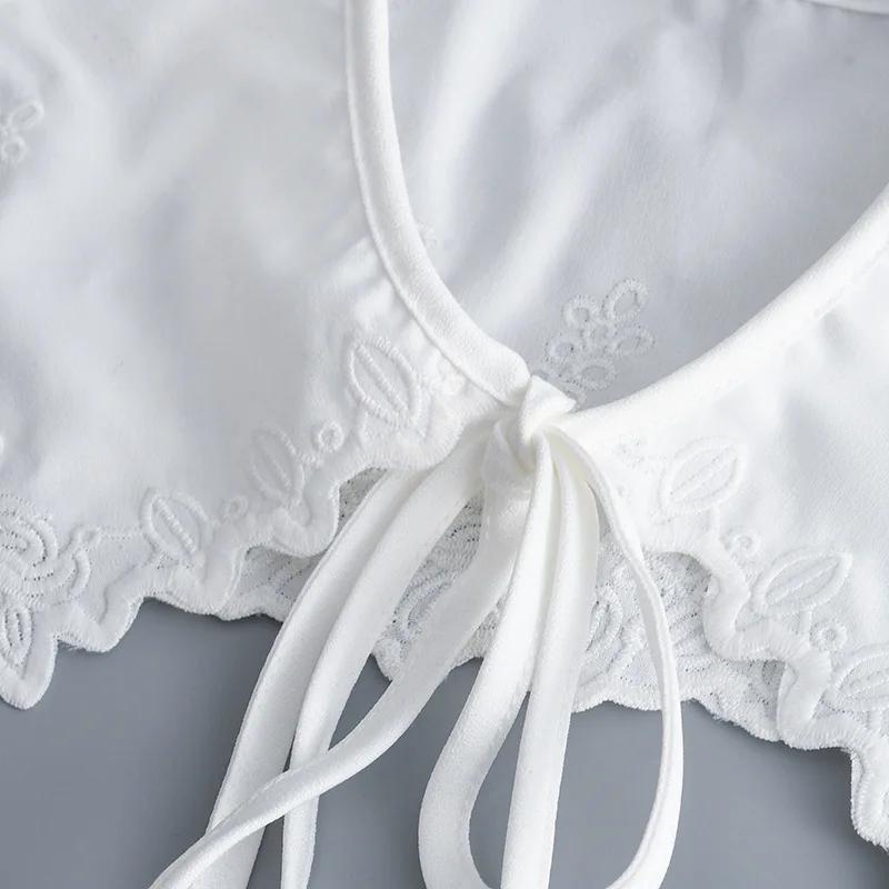 Корейский большой воротник-стойка с лацканами, накидка на плечи, шаль, женская съемная блузка, топы, рубашка, съемный воротник, шейный платок, накладной воротник