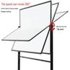 Double-Sided Mobile Easel Whiteboard/Blackboard for Home or Office Use