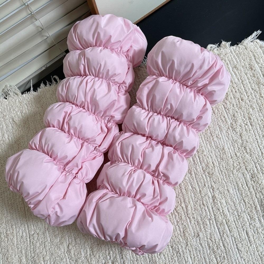 Mid-calf Down Cotton Leg Warmers Fluffy Boots Cover Lolita Loose Socks Foot Cover  Fall Winter