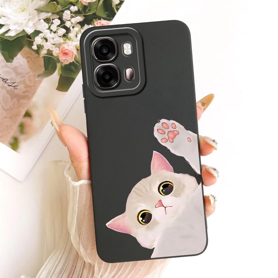 For Oppo A6s CPH2789 Cute Cat Flower Cartoon Phone Case For Oppo A6s 4G CPH2815 OppoA6s A 6S 5G Soft Silicone Covers Bumpers