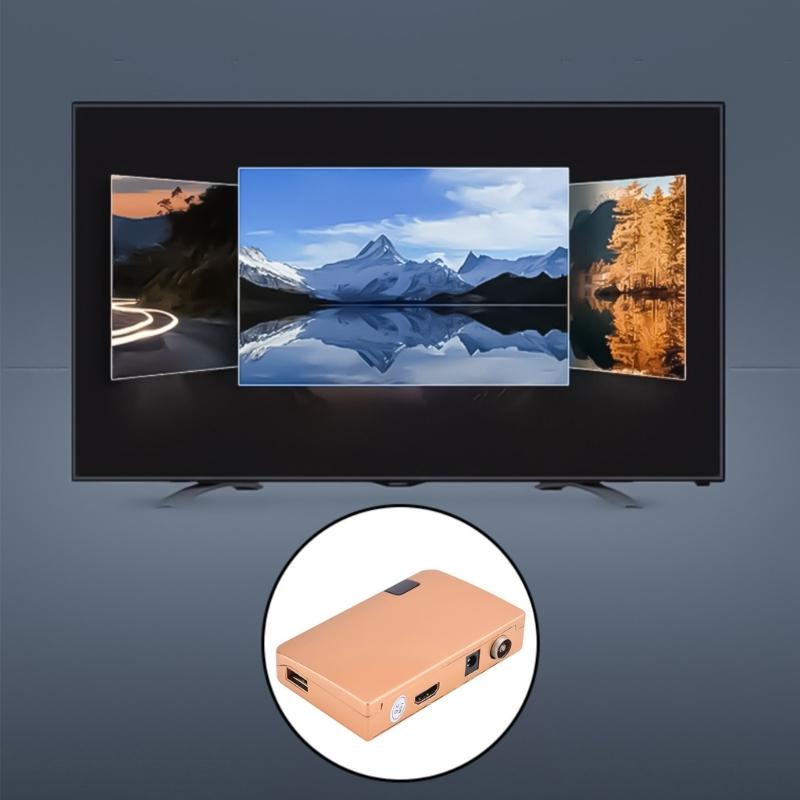 Цифровой РЧ в HDMI Конвертер Сигнала Аналоговый ТВ Приемник Интеллектуальный Тюнер с Пультом для Легкого Переключения Каналов и Настроек