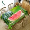Fruit Cherry Pattern Tablecloth Green Vegetables Dustproof Washable Cloth Thicken Cotton Rectangular And Round Table Cloth