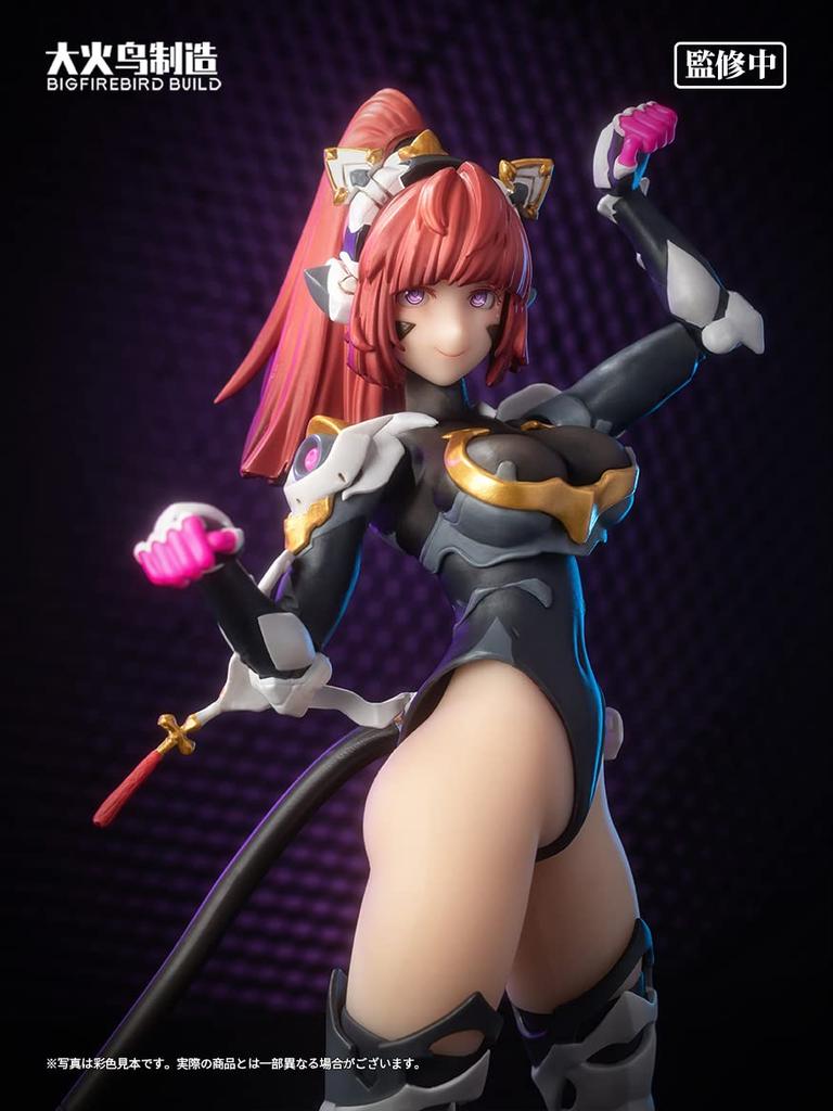 BIGFIREBIRD BUILD Cat Lady 001 Подсолнух масштабная раскрашенная подвижная фигурка "Научная команда" 1/9 ПВХ, АБС, ПОМ, сплав, силикон