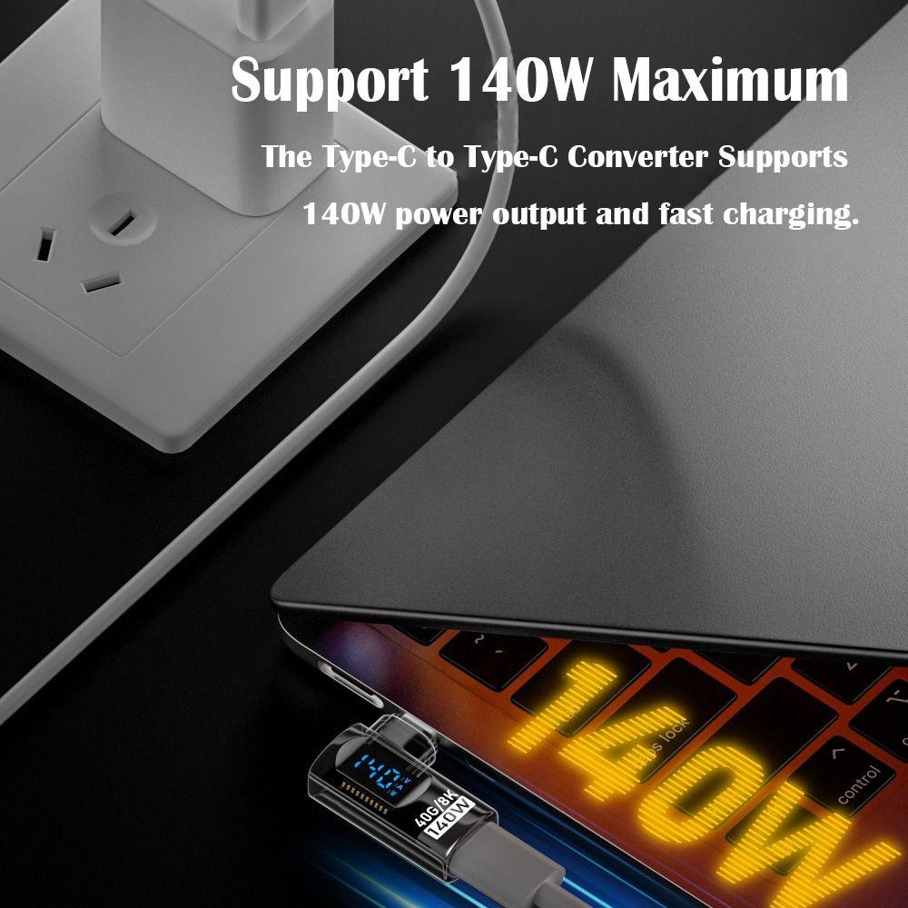 Адаптер USB-C 8K 60 Гц Цифровой дисплей Измеритель мощности Тестер Разъем-удлинитель Type-C Мобильный телефон