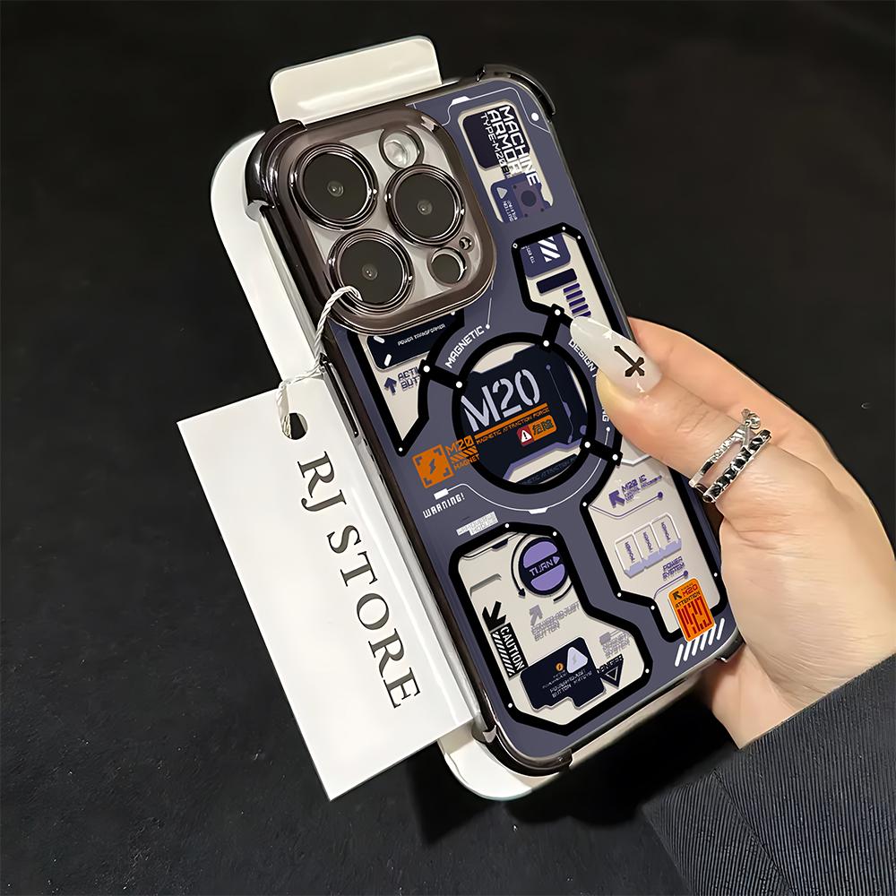 Горячий Новый M20 Circuit Lable Покрытие Чехол для Телефона Для iPhone 16e 16 15 14 13 12 11 Pro Max XR XSMax Plus Противоударный Подушка Безопасности Задняя Крышка