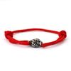 Sterling Silver Titanium Steel Lion Bracelet Men Red Rope Women Braided Hand Ropes Couple Good Luck Jewellery