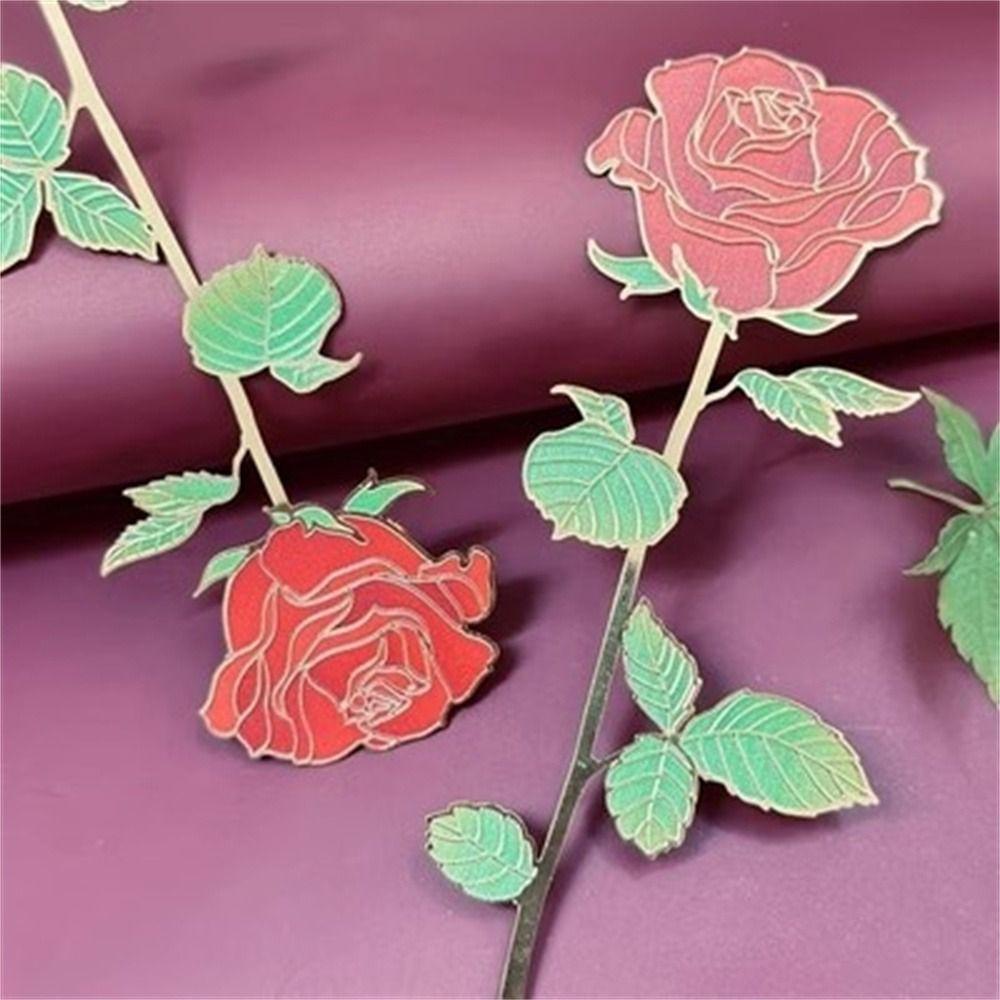 Цинк Цинковый сплав Подвеска Роза Закладки Офис Школа Чтение Книжная закладка Металлическая закладка Подарки учителю