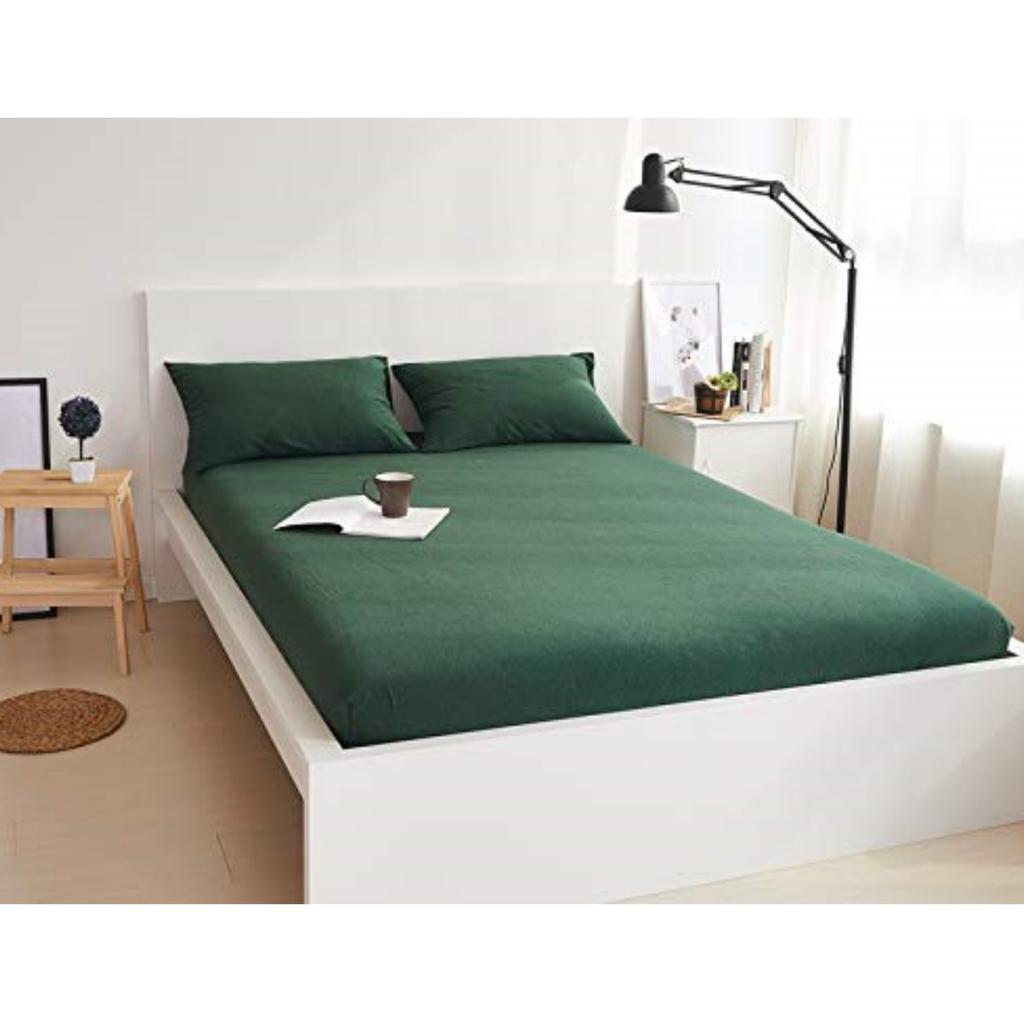 Простой однотонный узор Матрас Комплект постельного белья из трех предметов Цифровая печать Матрас Взрослые Дети