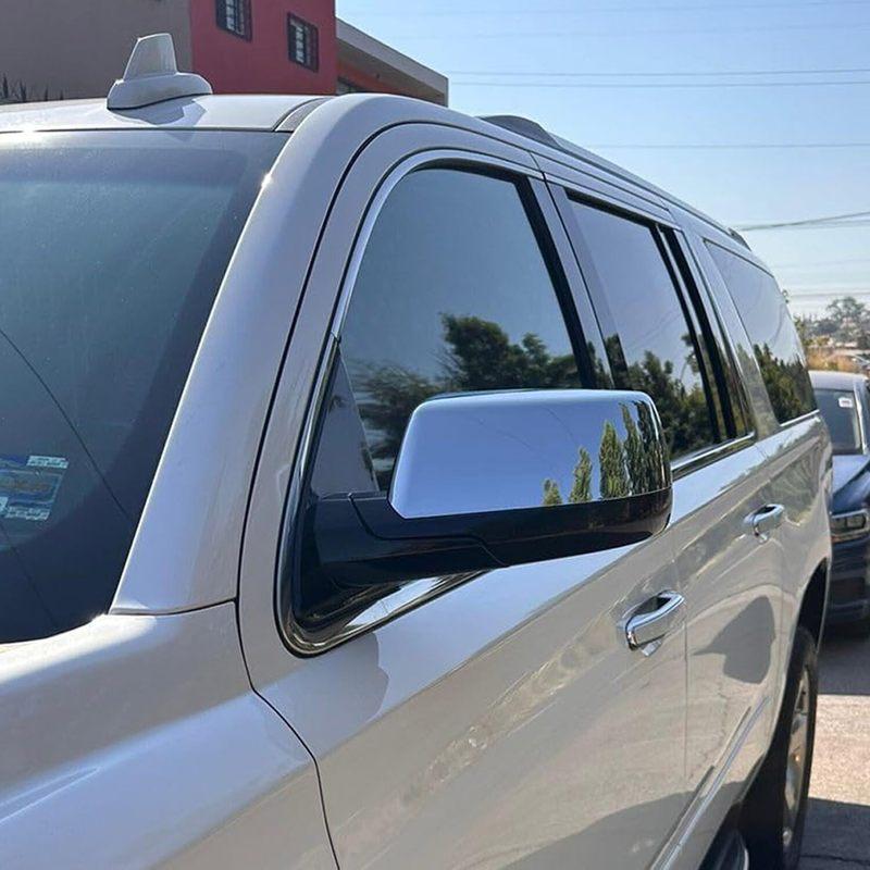 For Chevy Tahoe Suburban GMC Yukon 2015- ABS Car Replacement Rearview Side Mirror Cover Wing Cap Exterior Door Shell Trim