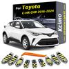 Kcimo 10Pcs LED Interior Light Plate Trunk Lamp Kit For Toyota C-HR CHR 2016 2017 2018 2019 2020 2021 2022 2023 2024 Accessories