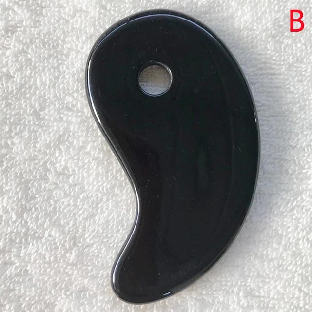 Натуральный смоляной нефритовый камень Гуаша Гуаша Скребок Массажер для лица Тела Лица Подтяжка кожи Удаление морщин Красота СПА Уход Инструменты