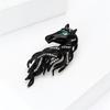 Handcraft Horse Head Brooch Portable Alloy Accessory for Casual Formal Outfits