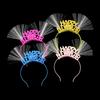 Светящаяся повязка на голову из оптического волокна, головной убор, обруч для волос, реквизит для новогодней вечеринки