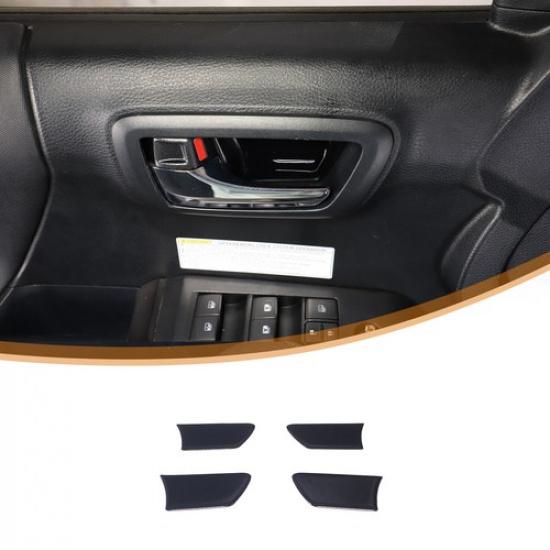 Glossy Piano Black Inner Door Bowl Trim Panel For Toyota Tacoma 2016-