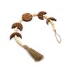 29.92in Linen Rope Ornament Wooden Boho Wall Decoration Wooden Wall Hanging  Dorm