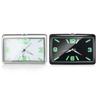 Universal Car Dashboard Clock with Luminous Display - Compact 48x30mm Silver Clock for Auto Interior with Non-Destructive Installation