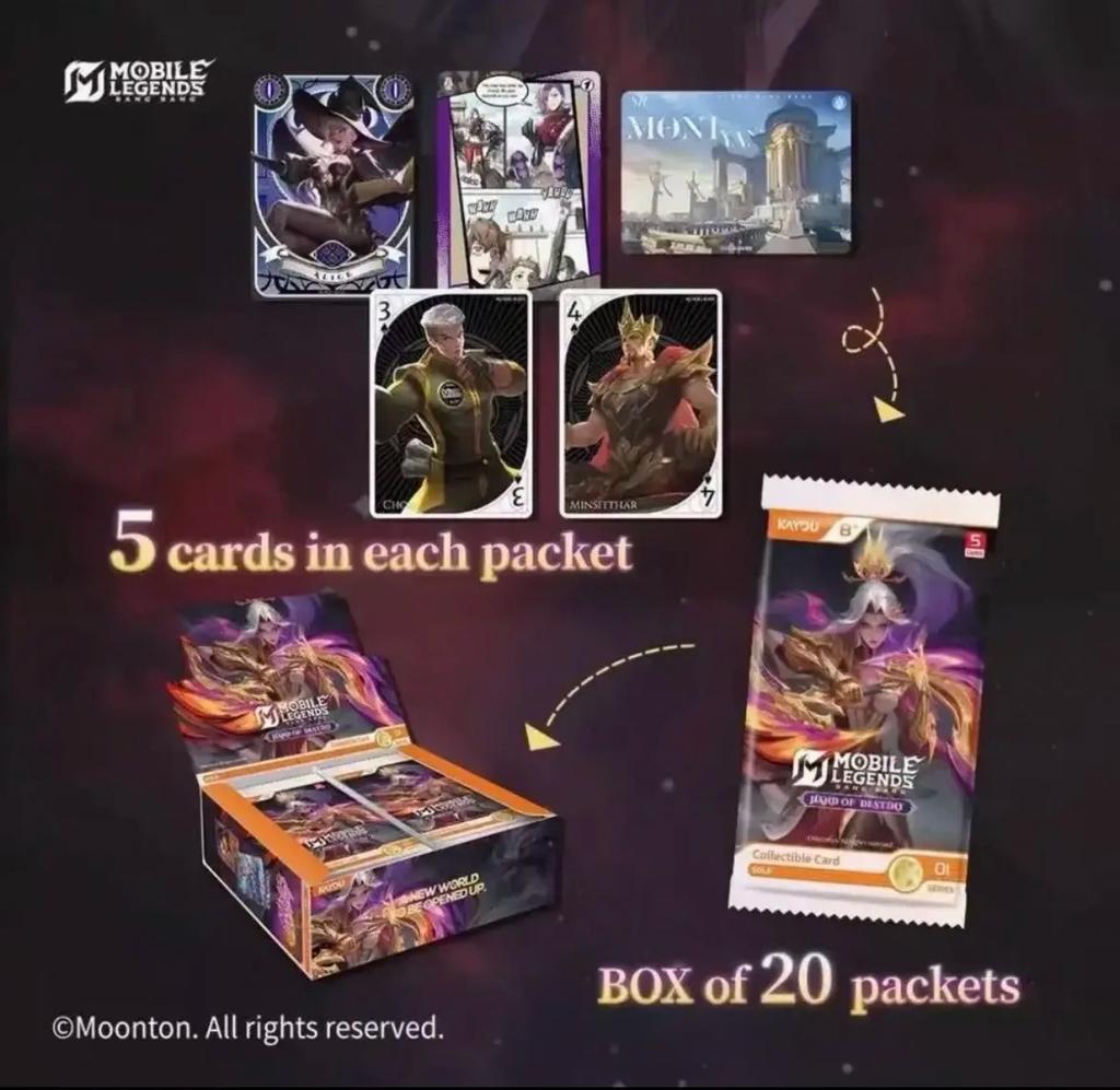 Genuine Mobile Legends: Bang BangCollectible CardsHand of Destiny001ASEA MBLL Card Rare Anime Collection Card Toys