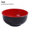 Odin Очень толстая красная и черная меламиновая миска для рамена