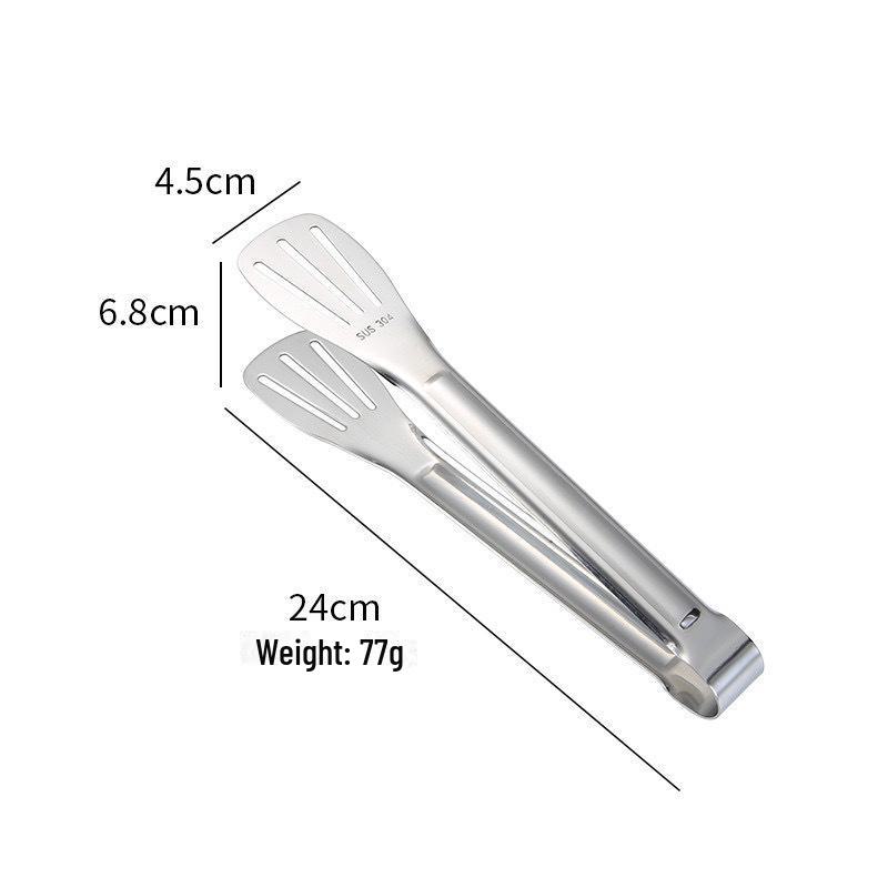 Зажимы для жарки стейков, кухонные зажимы для еды, зажимы для сладких ломтиков, зажимы для барбекю из нержавеющей стали промышленного класса, устойчивые к ожогам, утолщенные