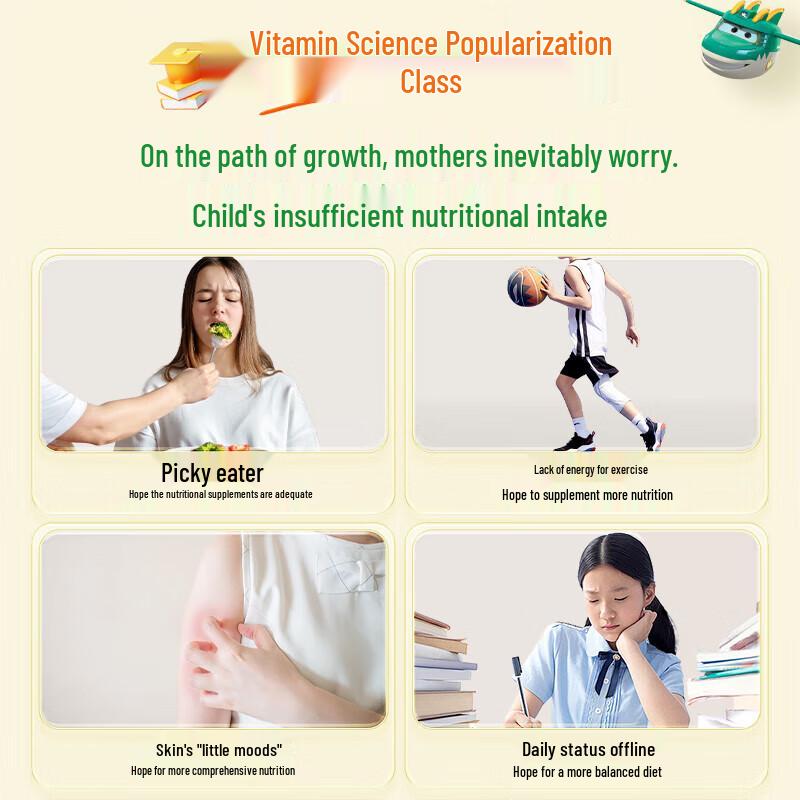 Tangchen Beijian Multivitamin Chewable Tablets for Kids & Teens