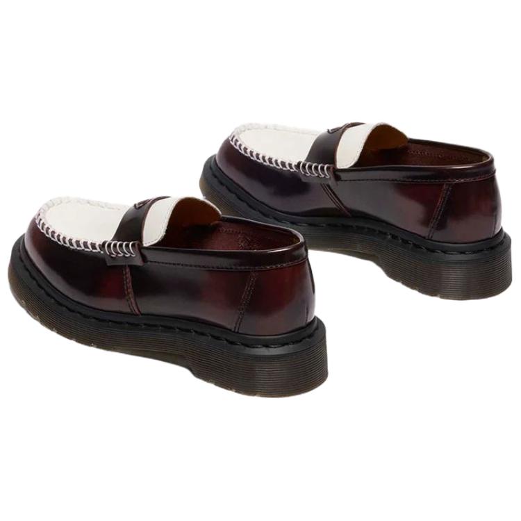 Dr. Martens Пентон Сердце Замша Модные Слипоны Лоферы Женские лоферы Вишнево-красный 42594600