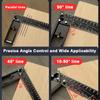 Industrial Grade Positioning Marking Angle Ruler 45/90 Degree Hole Woodworking Gauge  Carpentry