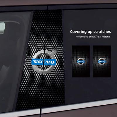 Новая декоративная наклейка на центральную стойку автомобильного окна для XC60 S60 V40 V50 V60 S80 S40 C30 AWD C70 S40 S60 S80 S90 T6 V70