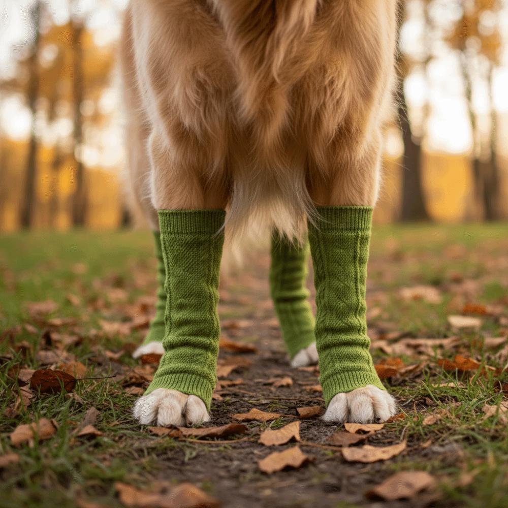 Warm Dog Leg Covers Elastic Knitted Dog Leg Warmer Puppy Leg Protector Pet Socks  Leg Protection