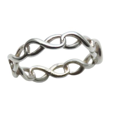 Б/У TIFFANY&Co. Кольцо Бесконечность EU#48.5 Серебро925 1.29г Серебряные аксессуары
