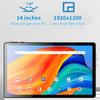 14 Inch Tablets BDF M40 PLUS Global Version Android 12 System 8GB RAM 512GB ROM 4G LTE Dual SIM 5G Dual WiFi GPS Tablet PC 10000mAh