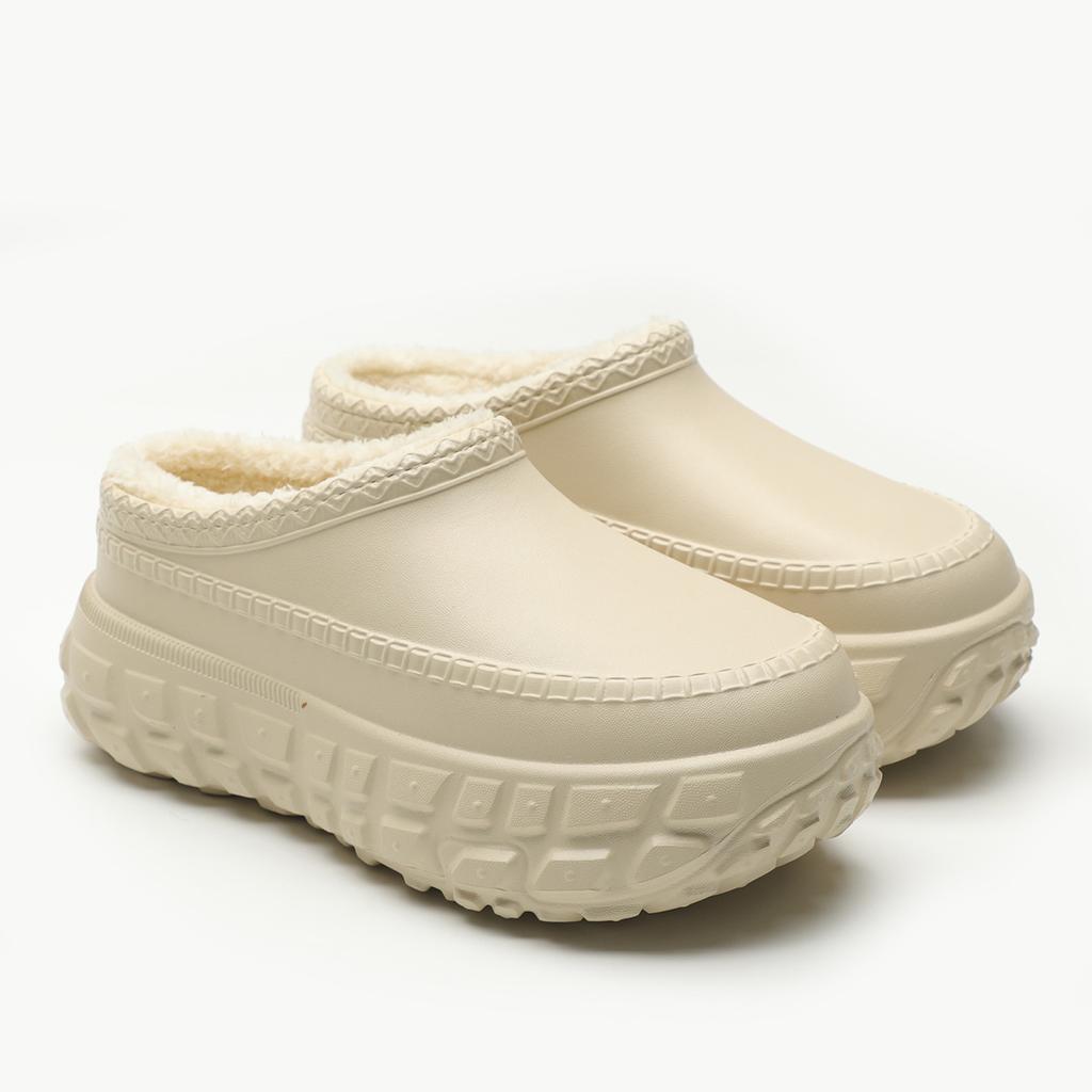 Men's Winter Warm Snow Boots Waterproof Faux Fur Lining Short Booties Faux Suede Outdoor Indoor House Slippers Shoes for Men Non-Slip Walking Loafers