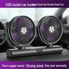 Adjustable Double-Head Fan with Light for Home & Outdoor Use, Multi-functional & Compact