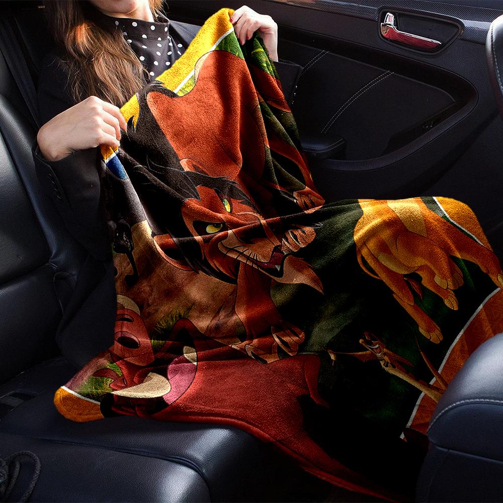 Lion Adventure Blanket Soft Throw Blanket For Home Bedroom Bed Sofa Travel Office Solid Christmas Blanket