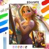 Disney Набор для рисования маслом по номерам «Рапунцель» ручной работы DIY декор для дома подарки настенное искусство холст цветочный портрет принцессы набор 130