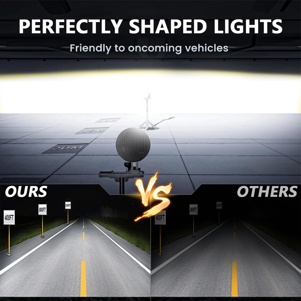 Светодиодная фара 5,75 дюйма для мотоцикла, передняя фара, ближний/дальний свет с ДХО и указателем поворота