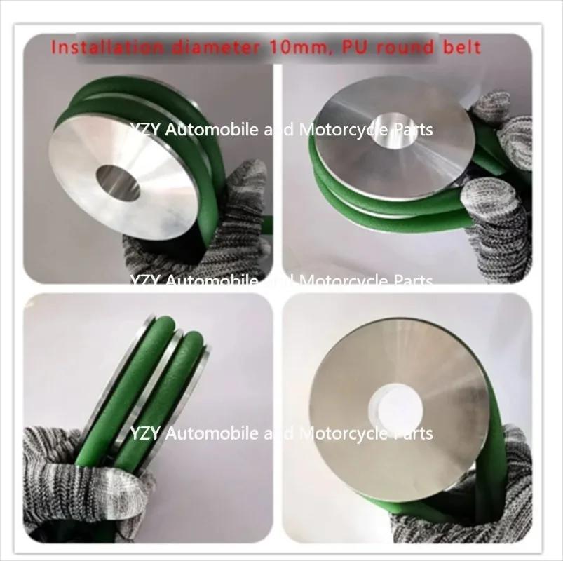 Тип A, двухщелевой клиноременный шкив, алюминиевый клиноременный шкив 40 мм, 60 мм, 80 мм, 100 мм, полиуретановый ремень 10 мм, 1 шт.