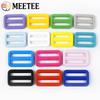 20Pcs Meetee 25/32/38mm Plastic Ring Buckles Tri-Glide Slider Adjuster Belt Buckle Dog Collar Clasp Hooks DIY Sewing Accessories