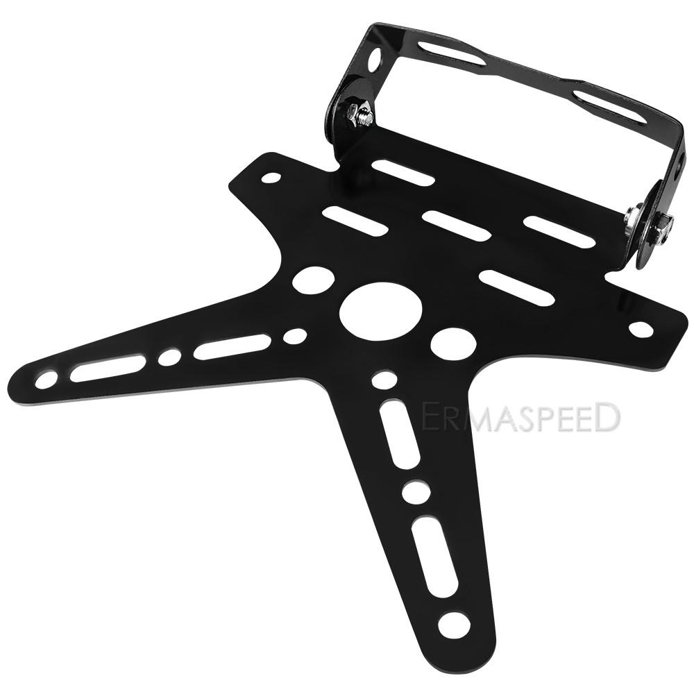 Универсальный держатель номерного знака мотоцикла из алюминиевого сплава, монтажный кронштейн, регулируемая крышка регистрационного номерного знака, мото