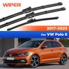 Для Volkswagen VW Polo 6 AW1 BZ1 2017- 2018 Передние и задние щетки стеклоочистителя Щетки для лобового стекла 26"+18"+11"