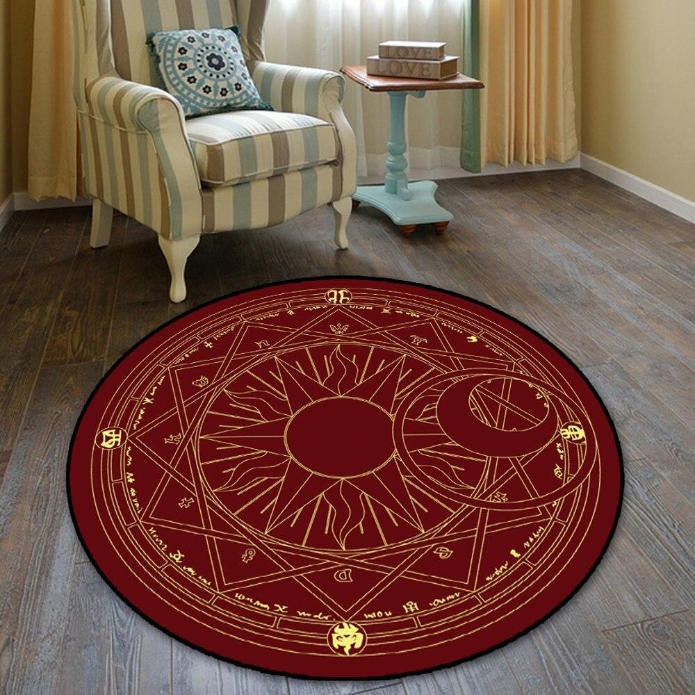 Magic Circle Fate Black Butler Floor Rug Doormat Round Carpet Room Bedroom Kitchen Living Room Non-slip Mat Cosplay Gift