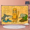 Tung Tung Tung Sahur Tralalo Italian Brainrot Photography Backdrops Child Fireplace Decoration Background For Photo Studio