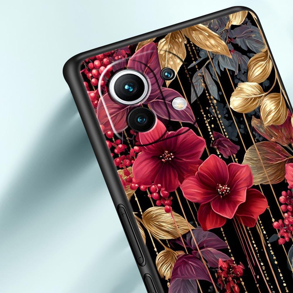 Абстрактные Растения Цветок Чехол для Телефона Cover для Xiaomi Mi 17 15 14 13 12 11 Ultra 15T 14T 13T 12T 11T Pro Lite 5G Мягкий ТПУ Чехол Сумка