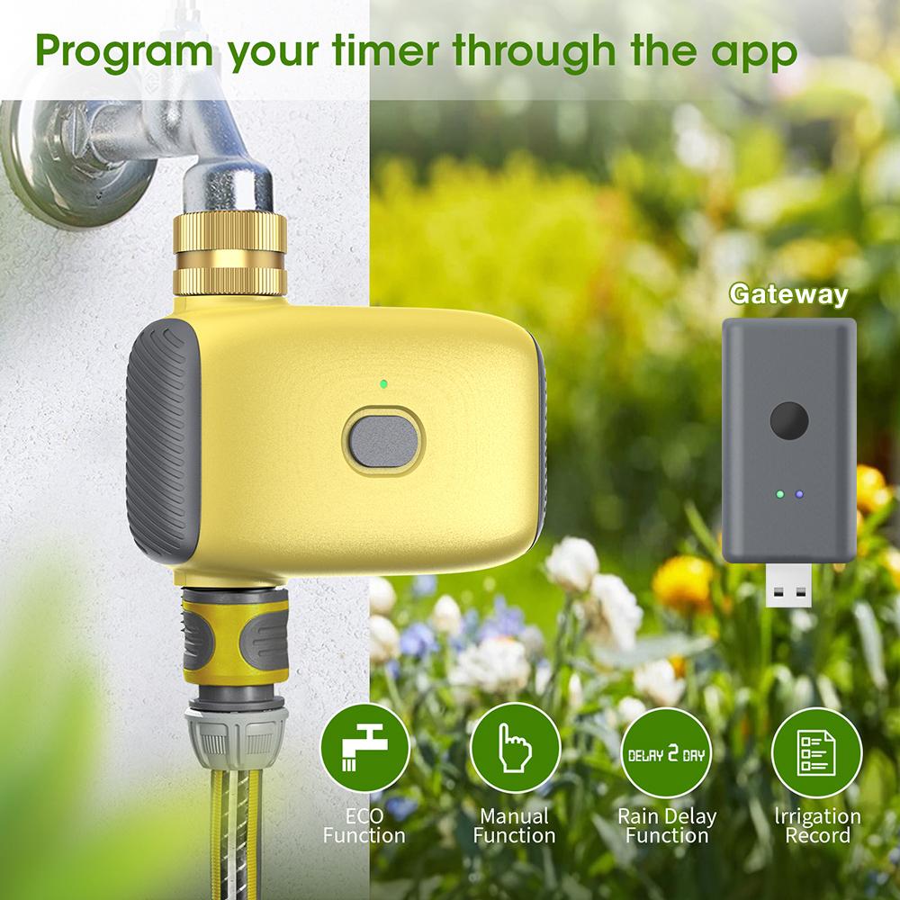 Tuya Zigbee Watering Timer Smart Garden Sprinkler Timer Automatic Drip Irrigation Watering System Support Home Assistant