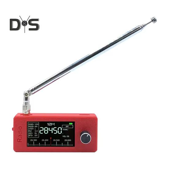 0,5-108 МГц портативный мини-радио перезаряжаемый карманный размер 1,9-дюймовый IPS экран вседиапазонный радиоприемник HF/SW/MW/VHF радио